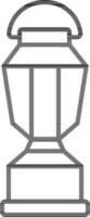 Isolated Hanging Lantern Icon. vector