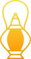Vector Illustration of Lantern Icon in Flat Style.
