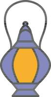 Vector Illustration of Lantern Icon in Flat Style.