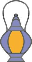 Vector Illustration of Lantern Icon in Flat Style.