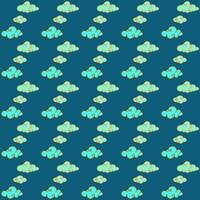 blue cloud pattern seamless background vector