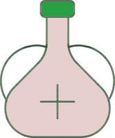 Flat Style Holy Water Icon In Pink Color. vector