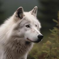 Beautiful alaskan tundra wolf photo