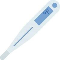 Digital Thermometer Icon In Blue Color. vector