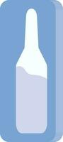 Ampoule Icon In Blue And White Color. vector