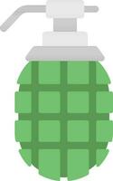 granada icono en verde y gris color. vector