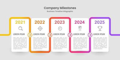 Timeline infographic design template. Business template for presentation. Vector illustration.