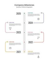 Vertical timeline infographic design template. Business template for presentation. Vector illustration.