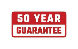 50 Year Guarantee Rubber Stamp vector