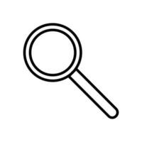 Search Lineal Icon Symbol Vector. Black Outline Search Icon vector