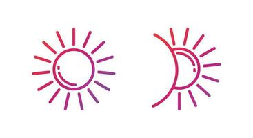 Sun Gradient Icon Vector Illustration