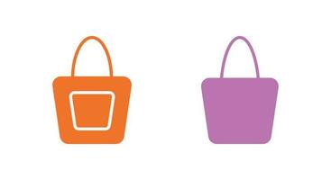 Flat Shopping Bag Icon Symbol Vector Illustration