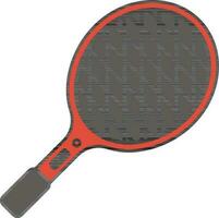 Grey and Orange Insect Racket Icon in Flat Style. vector