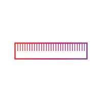 Ruler Gradient Icon Vector Illustration