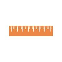 Flat Ruler Icon Symbol Vector Illustration