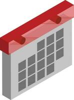 3D isometric of calendar icon. vector