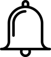 Ringing bell icon or symbol in flat style. vector