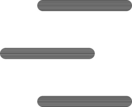 Flat style menu icon in line art. vector