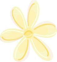 Yellow Flower Element On White Background. vector