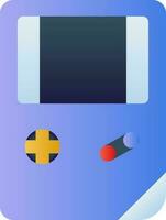 Colorful Gameboy Icon In Flat Style. vector