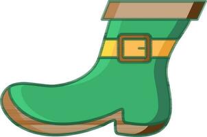 Colorful Boot Icon In Flat Style. vector