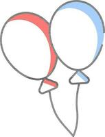 Colorful Balloons Icon. vector