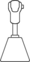 Isolated Gear Stick Icon In Linear Style. vector