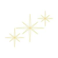 Sparkling Effect Illustration. Yellow, gold, orange sparkles symbols vector. Sparkle Icon. Bright firework, decoration twinkle, shiny flash. Glowing light effect stars and bursts collection. vector