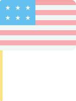 US Flag Icon Or Symbol In Flat Style. vector