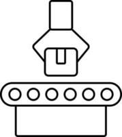 Conveyor Belt Icon In Flat Style. vector