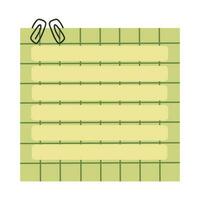 Colored sticky notes paper illustration. Blank paper sheets for note. Cute notes paper stickers for your message. Blank notes with elements of planning for business office writing reminds. vector