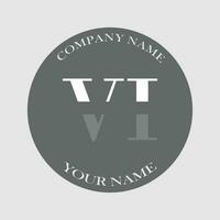 initial VI logo letter monogram luxury hand drawn vector