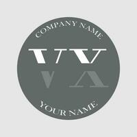 initial VX logo letter monogram luxury hand drawn vector