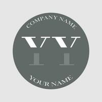 initial YY logo letter monogram luxury hand drawn vector