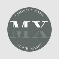 initial MX logo letter monogram luxury hand drawn vector