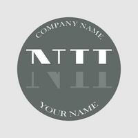 initial NH logo letter monogram luxury hand drawn vector