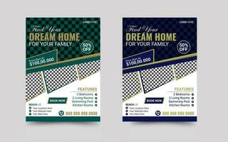 real estate business modern sale flyer or sale poster design template.home sale vector
