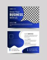 EDDM postcard design template, perfect for elevating your real estate, corporate, or business endeavors with its modern and stylish aesthetic. vector