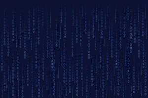 Matrix style binary code digital number background vector