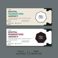 Digital Marketing Agency Banner. Social Media post Template Design vector