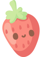 strawberry kawaii food png