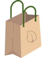 shopping bag ecological sustainability icon isolated png