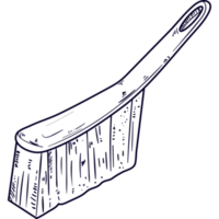 brush cleaning doodle icon isolated png