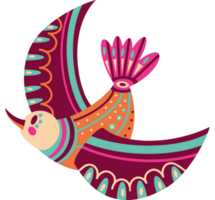 fågel folk design png