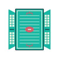 field american football icon white background vector