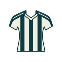 árbitro jersey americano fútbol americano icono blanco antecedentes vector