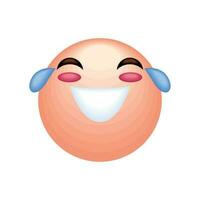 smiling emoji social media icon vector
