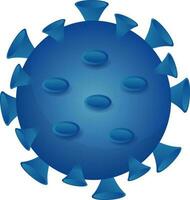 coronavirus elemento en azul color. vector