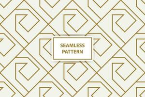 Abstract geometric pattern with lines, rhombuses A seamless vector background. white, black and gold texture