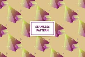 Neo memphis seamless pattern with gradient color vector